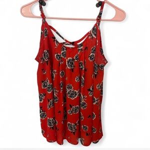 Torrid Red Floral Camisole Top